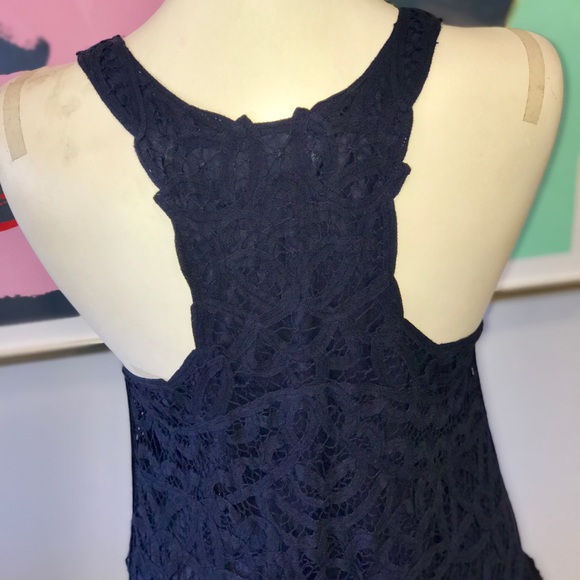 Gilly Hicks Navy Blue Battenberg Lace Sundress☀️ - Picture 4 of 7